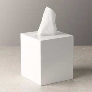 Caja de Pañuelos de Cuero de Lujo Moderno para Decoración del Hogar, Acrílico y Madera para Servilletas y Almacenamiento para Baño - Product Image 6