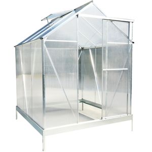 Kit Serra da Giardino Robusta in Alluminio per Esterni 6.3*6.2*7 con Grondaia e Porta di Ventilazione in Policarbonato B - Serre e Ambienti da Giardino - Product Image 6