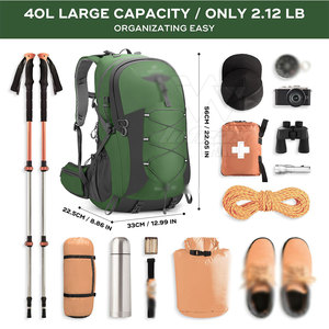 Hiking Bag With Spacious Storage And Adjustable Shoulder Straps For Outdoor Adventures And Travel - Product Image 2