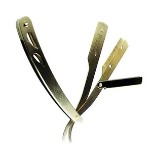 Rasoir pliant en acier inoxydable, rasoir à lame droite en acier inoxydable allemand - Product Image 3