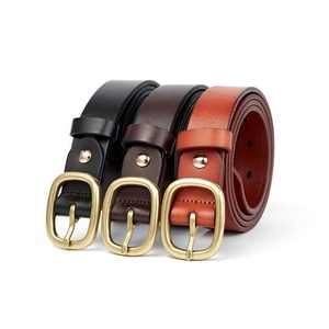 Cinturón de Moda MAKUM INTERNATIONAL Universal Negro Marrón de Cuero Genuino de Alta Resistencia, Duradero, Resistente y Personalizable con Hebilla - Product Image 1