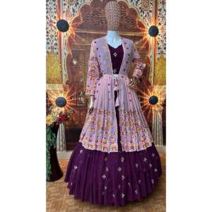 ชุดราตรีออกแบบสวยงาม Koti lehenga choli สำหรับงานปาร์ตี้ - Product Image 3