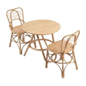 Ensemble de bureau ergonomique pour bébé, table d'étude en rotin pour enfants, mobilier pour tout-petits, haute qualité, prix d'usine, vente chaude, vente en gros à bas prix - Product Image 2