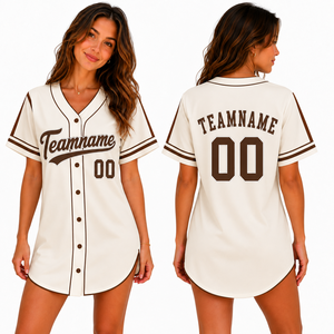 Maillot de baseball pour femmes personnalisé avec logo d'équipe avant/arrière, nom et numéro du joueur, 100% polyester, vêtements de sport - Product Image 2