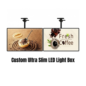 Boîte lumineuse LED fine en aluminium noir à cadre à clipser, faible consommation, pour affichage de posters de cinéma et publicité intérieure - Product Image 5