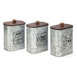 Recipiente de Metal Galvanizado para Cocina, Recipiente de Metal para Té, Azúcar y Café, Recipiente de Almacenamiento de Alimentos - Product Image 6