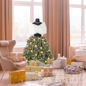 Albero di Natale Artificiale Pre-Illuminato a Forma di Manichino da 1,5 m con 465 Punte di Rami, Albero Natalizio Pieghevole - Product Image 2