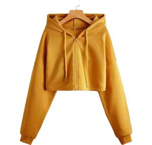 Sudadera Corta para Mujer, Ligera, de Manga Larga, Corte Casual, Material Suave, Ideal para Gimnasio, Hogar, Trabajo y Fin de Semana - Product Image 1