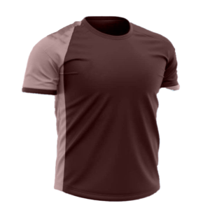 Maillot de football pour homme, couleur marron, à blocs de couleurs, manches courtes, col en V, évacuation de l'humidité, coupe classique, 100% polyester, impression numérique, tout est imprimé - Product Image 6