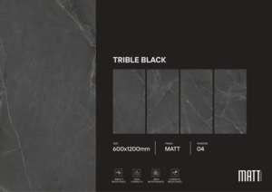Azulejos de porcelana mate de alta gama, tamaño 600x1200, formato grande para pisos y paredes, para interiores residenciales y comerciales de lujo. - Product Image 6
