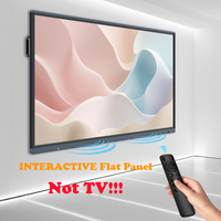 Tableau blanc interactif numérique 40 points infrarouges, tactile, intelligent, 4K, 65 pouces, pour l'enseignement scolaire
