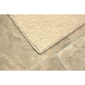Ensemble de tapis de bain en coton Roanoke de style classique moderne personnalisé, 3 pièces, avec dos antidérapant, tapis de bain absorbant, lavable - Product Image 4