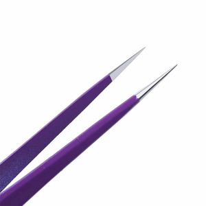 Eyebrow Tweezers Eyelash <b>Extensions</b> Stainless Steel Straight Curved Picker Manicure <b>Nail</b> Tweezers Forceps Pliers - Product Image 4