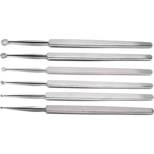 Curette chirurgicale réutilisable en acier inoxydable, instrument de chirurgie générale, stérilisable, pour l'élimination des tissus - Product Image 3