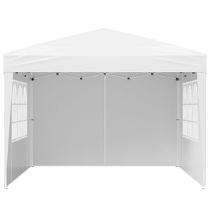 Gazebo Portatile Istantaneo 3x3 Metri con 3 Pareti Laterali e 2 Finestre Ventilate, Tenda Pop-Up Regolabile in Altezza - Product Image 1