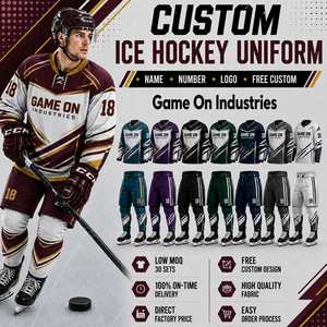 Private Lable Wholesale Rate Custom Made Full Sublimated Team Wear Low MOQ Factory Direct OEM ODM Service Ice Hockey Uniform  - Product Image 3