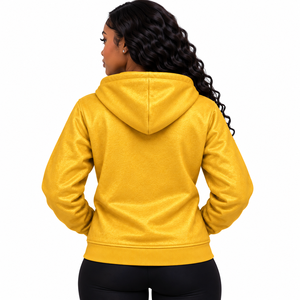 Sweat-shirt à capuche zippé pour femme PDK, broderie du blason grec, manches longues, avec poches avant, vêtements confortables et tendance - Product Image 2
