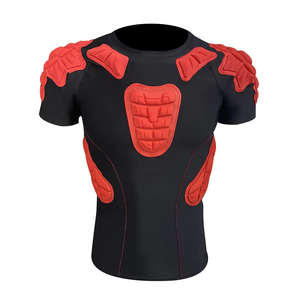 <b>Men</b> American Football Custom Logo Breathable Lightweight <b>Compression</b> <b>Shirts</b> Padded Base Layer Moisture Wicking Jersey - Product Image 1