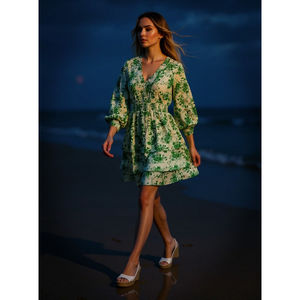 Vestido elegante mini para mujer, ideal para oficina y fiestas. Compre directamente de proveedor indio a precio de fábrica. - Product Image 2