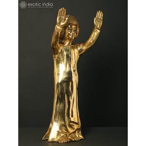 25 "รูปปั้นทองเหลืองยืนของ sathya Sai Baba - Product Image 2