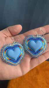 Boucles d'oreilles pendantes artisanales en perles pour femmes et jeunes filles, style ethnique indien, bijoux fantaisie tendance - Product Image 6