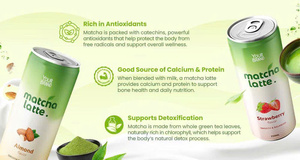 Vente en gros OEM Marque Privée 250ml Sans Sucre 8 Brix 100% Pur Canette en Aluminium Latte Matcha Naturel Aromatisé Caféiné Glacé - Product Image 2