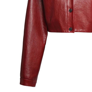 Chaquetas de cuero sintético transpirables para mujer, de manga larga, para otoño e invierno, estilo motociclista. - Product Image 6