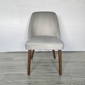 Sillas de comedor modernas de estilo nórdico con patas de madera - Product Image 2