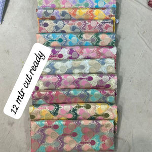 Luxury Eco-Friendly Rangkat Brocade Fabric Traditional Indian Jacquard Bridal Lehenga Saree Dress Stain Resistant Girls Party - Product Image 1