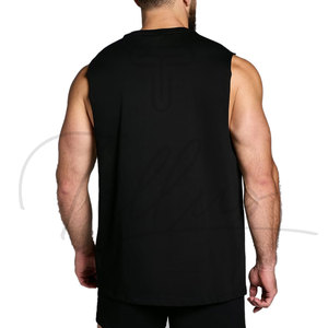 เสื้อกล้ามออกกำลังกายผู้ชายแบบสบายๆ ระบายอากาศ แห้งเร็ว ผลิตจากโพลีเอสเตอร์และผ้าฝ้าย เหมาะสำหรับเล่นกีฬาและเสริมสร้างกล้ามเนื้อ - Product Image 5