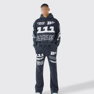 Survêtements pour hommes 2026 : Ensemble respirant et confortable avec pantalon et capuche, idéal pour le sport et le streetwear – Qualité supérieure, durable et flexible - Product Image 1