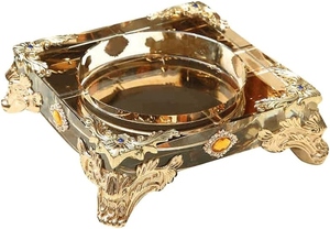 Grand cendrier sans fumée en aluminium, durable, pour patio extérieur et décoration intérieure, style américain - Product Image 2