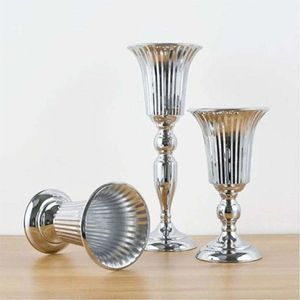 Elegant Gold Metal Trumpet <b>Vase</b> Tall Polished Brass Centerpiece for Wedding Table Decor Luxury Flower <b>Stand</b> Floral Arrangement - Product Image 6