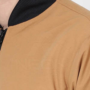 Chaqueta bomber para hombre con estilo y logotipo personalizados, de alta calidad, talla grande, informal. - Product Image 4