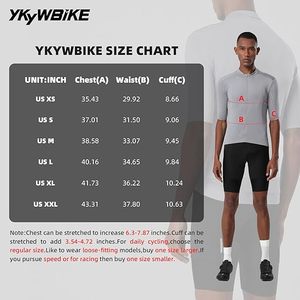 Maillot de cyclisme pour homme Aero Race Fit à manches courtes, respirant, anti-humidité, avec fermeture éclair - Product Image 6
