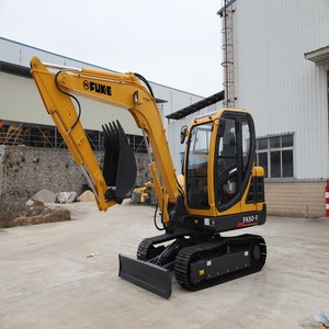 Mini-excavatrice sur chenilles fiable avec moteur PLC, pompe, structure durable, performance énergétique efficace et fonctionnement flexible pour l'aménagement paysager - Product Image 3