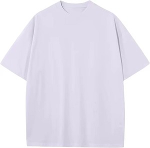 เสื้อยืดคอตตอนโอเวอร์ไซส์แบบเรียบ OEM สั่งทำได้ น้ำหนัก 240 GSM ผ้าหนา ผู้ผลิตขายส่ง เสื้อยืดคอกลมสีพื้นสำหรับผู้ชาย สไตล์ลำลอง - Product Image 4