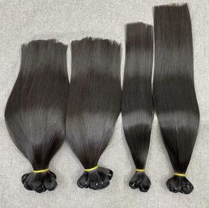 Extensions de cheveux humains vierges de haute qualité, trame de cheveux machine, trame de cheveux complète et douce, extensions de cheveux vierges - Product Image 3