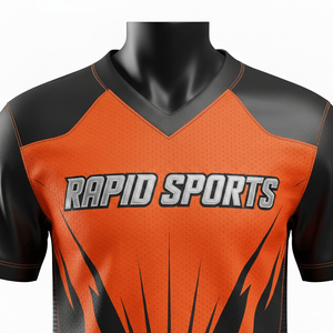 Custom Winter Adult American Football Uniform Set | Lightweight 100% Polyester Short Sleeve V-neck <b>Athletic</b> Fit | Front Custom - Product Image 3