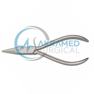Premium Dental Orthodontic Langenbeck <b>Pliers</b> Stainless Steel Smooth Round <b>Flat</b> <b>Nose</b> Wire Bending Surgical Instruments CE - Product Image 6