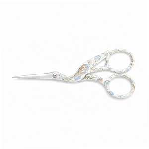 Vintage Shell Floral Embroidery Scissors 4.5 Inch Stainless Steel Sharp Pointed Crane Embroidery Scissors - Product Image 3