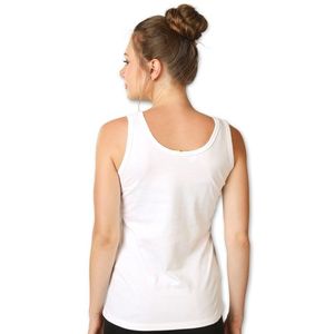 Camiseta sin mangas de algodón para mujer, cuello redondo, diseño estampado informal, logotipo frontal, color amarillo, ¡muy vendida! - Product Image 5