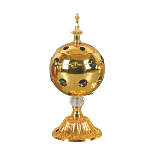 Quemador de incienso árabe Bakhoor de metal y calentador de velas Bakhoor de metal - Product Image 2