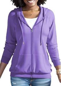 Sudadera con capucha de invierno para mujer, nueva, de manga larga, con cremallera y bordado, estilo casual urbano, personalizable - Product Image 5
