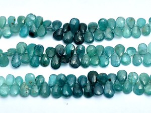 Perles facettées en grandidierite naturelle de qualité AAA, 7x10mm, forme poire, pierres semi-précieuses, perles en vrac pour la fabrication de bijoux - Product Image 1