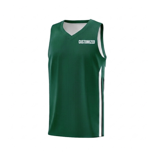 Maillot de basket-ball personnalisé de haute qualité, marron, sans manches, en maille polyester/coton, séchage rapide, vêtements pour hommes, impression sublimée - Product Image 1
