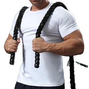 Medias de culturismo para hombre, ropa de entrenamiento de gimnasio, camiseta de compresión deportiva de alta calidad, escalada al aire libre, Manga corta absorbente - Product Image 1