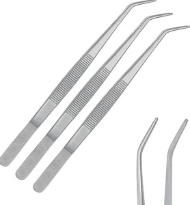 Lightweight Manual Dental Plier Surgical Dressing Forceps Stainless Steel Autoclavable Serrated Tip Locking CE Clinic ICU - Product Image 4