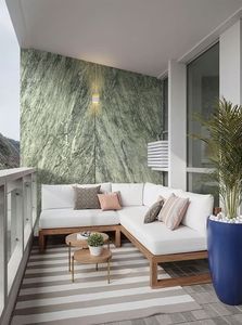 Revêtement mural flexible en pierre 100 % naturelle gris argenté translucide, personnalisable, durable, pour décorations intérieures et extérieures, en forme de bloc - Product Image 6
