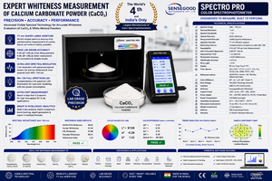 Espectrofotómetro de Color SPECTRO PRO, Apertura de 77 mm, Resolución de 1 nm, Espectrómetro Vis, Medidor de Blancura de Carbonato de Calcio - Product Image 3